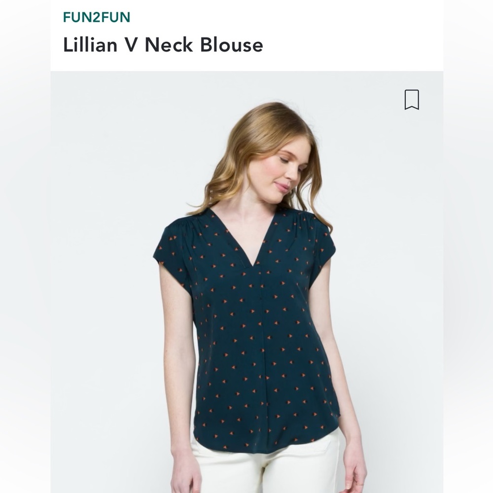 Lillian V Neck Blouse